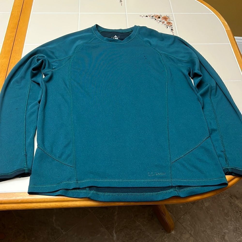 L.L. Bean Midweight Long Sleeve Shirt Size Large